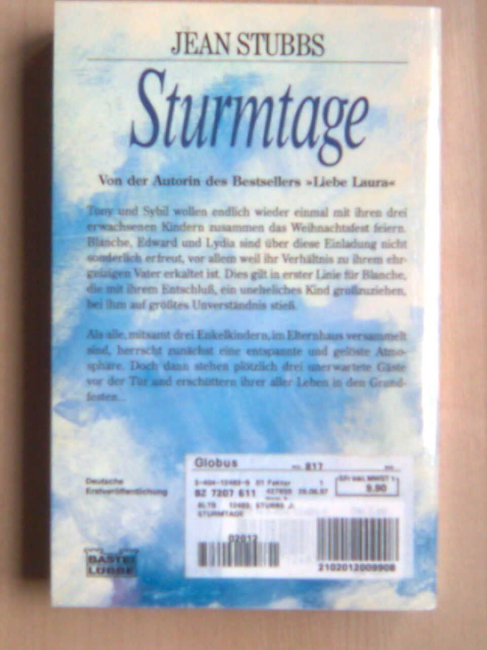 Libri: Jean Stubbs Sturmtage – Usato da Basel venduto da Alacant 2