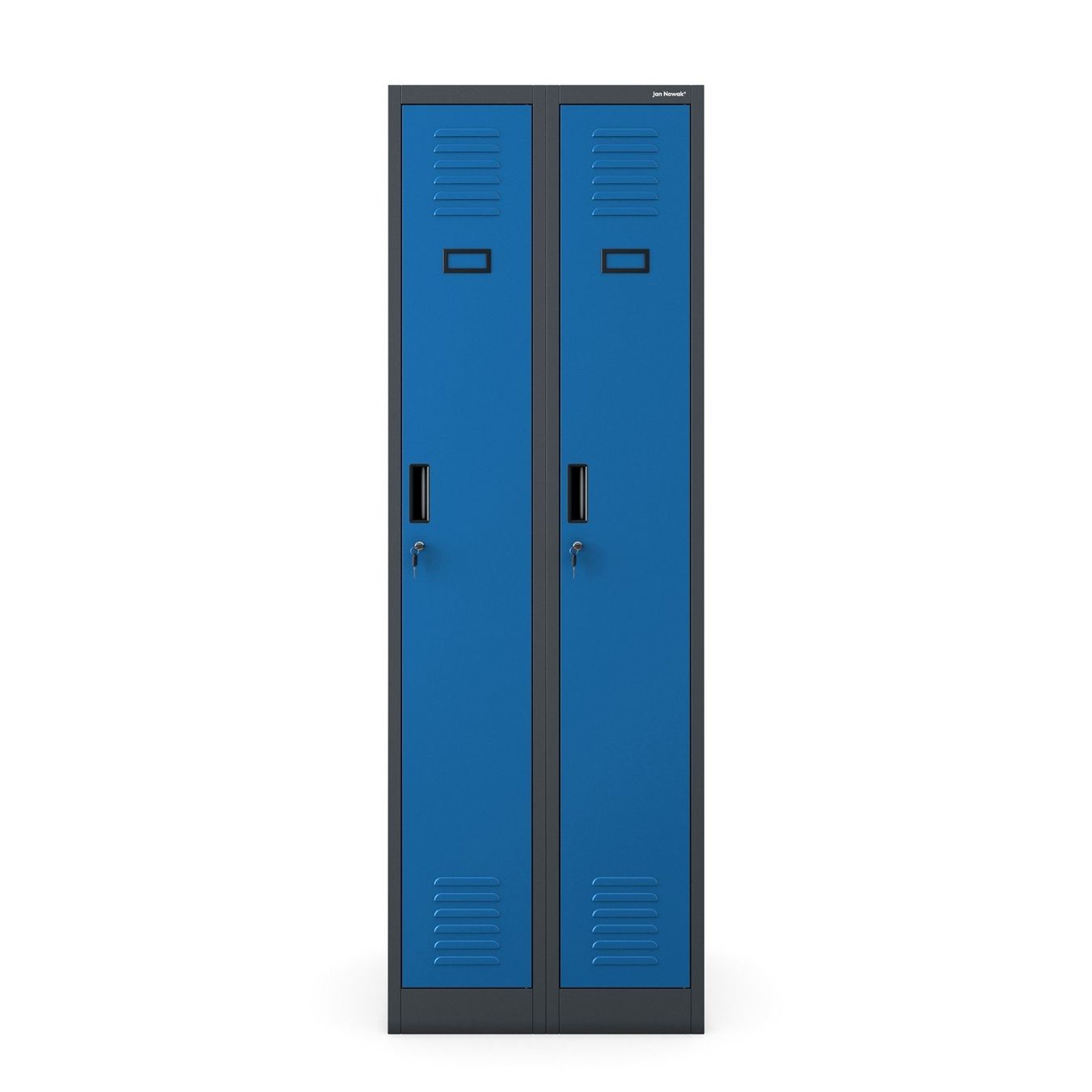 Schränke: Schliessfachschrank 2 Fächer - Anthrazit/Blau – Neu und originalverpackt aus Wallenwil von toesstal-vertrieb 3