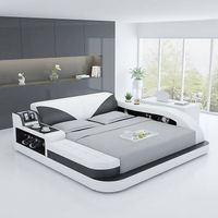 Modern Multifunctional Double Bed Frame 180x200cm - Custom