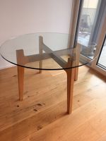 Glass dining table for 4