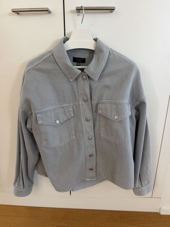 Jeansjacke grau/blau - Grösse 40 (L)