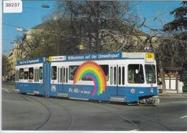 Zürich "Regenbogenhaus & Radio 24" der VBZ - Tram