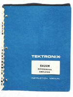 Instruction Manual Tektronix 5A22N Differential Amplifier