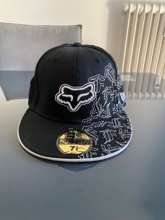Fox Racing Cap New Era 59fifty, Grösse 7 3/8, Schwarz