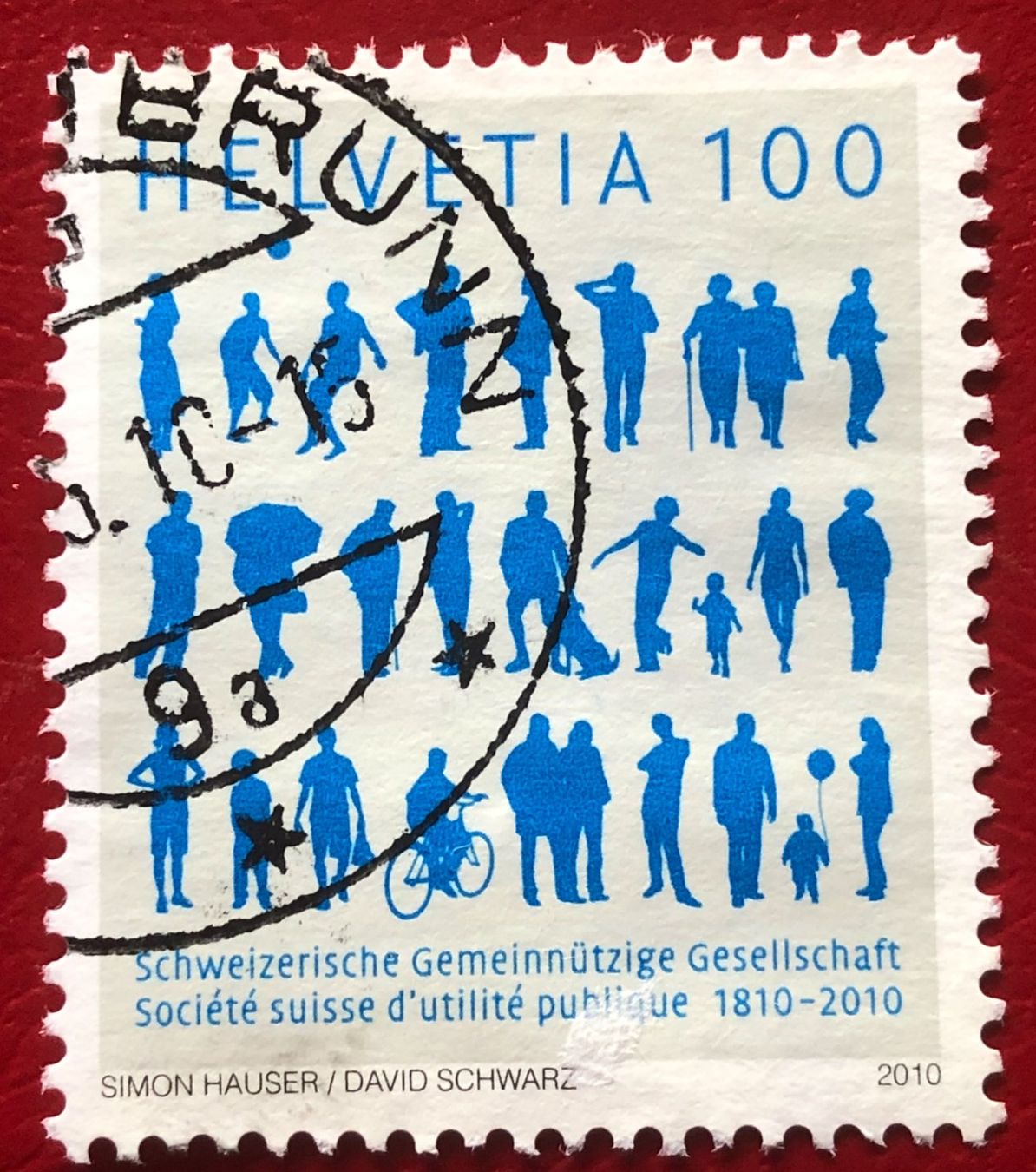 Tutti i francobolli: Nr.1354 mit Stempel 200 j.Schw.Gemeinn.Gesellschaft 2010    – Usato da Aarau venduto da Billa007