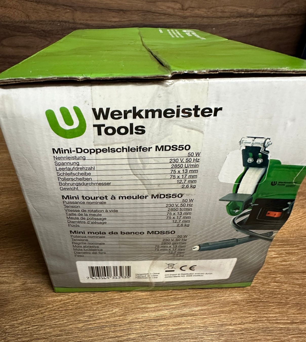 Smerigliatrici & Lucidatrici: Werkmeister Mini-Doppelschleifer MDS50 – Nuovo (secondo la descrizione) da Nussbaumen AG venduto da olitech5415 1