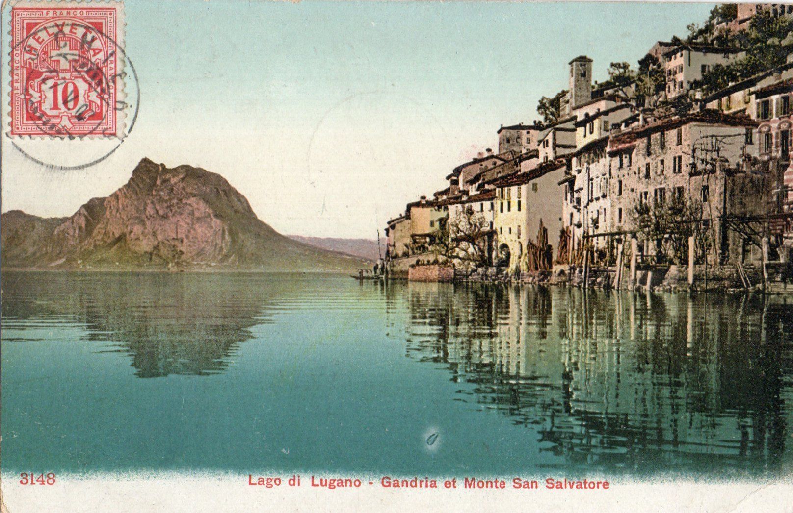Cartoline postali: Gandria – Usato da Melano venduto da pisonsdro