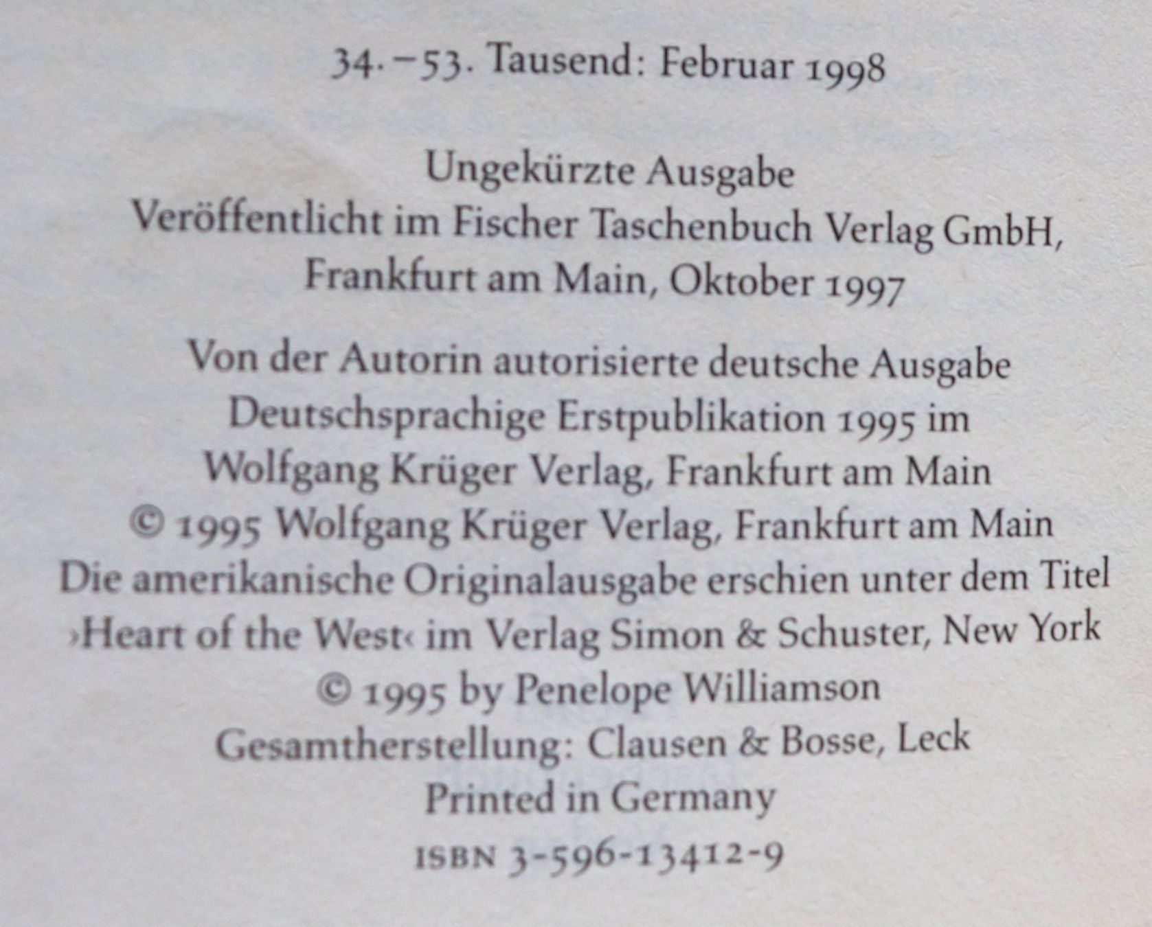 Libri: Westwärts von Penelope Williamson – Usato da Glattfelden venduto da Vrenely 5