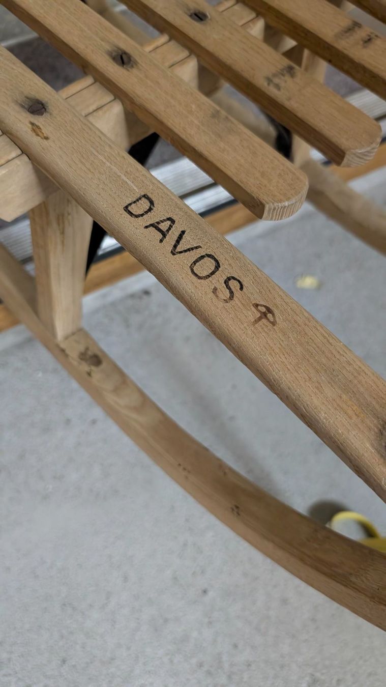 Davos Slitta: DAVOSER Holzschlitten – Usato da Ruswil venduto da fam-emm 1