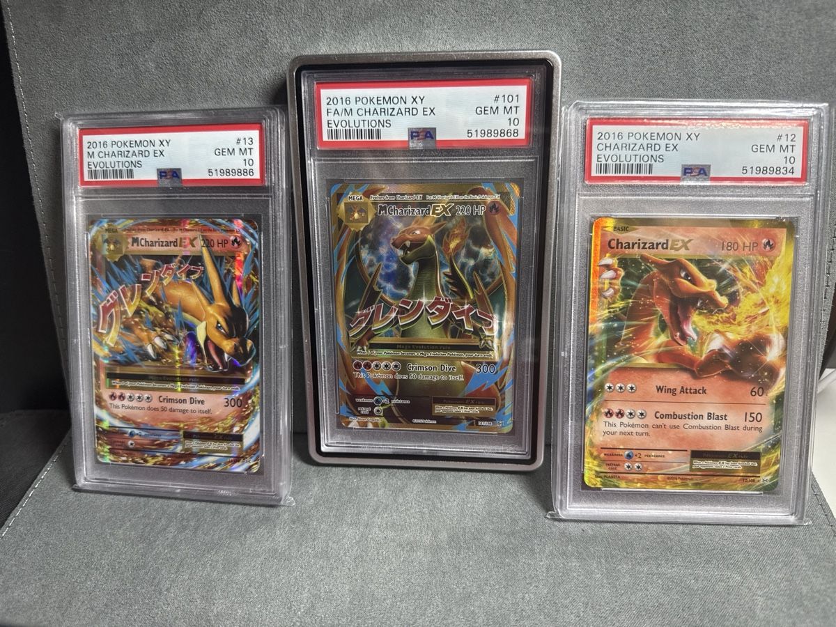 Pokémon Carte collezionabili: Trio PSA 10 Charizard EX - 2016 EVOLUTIONS XY  – Nuovo (secondo la descrizione) da Buchs ZH venduto da ber_wjl8