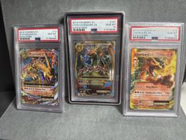 Trio PSA 10 Charizard EX - 2016 EVOLUTIONS XY 