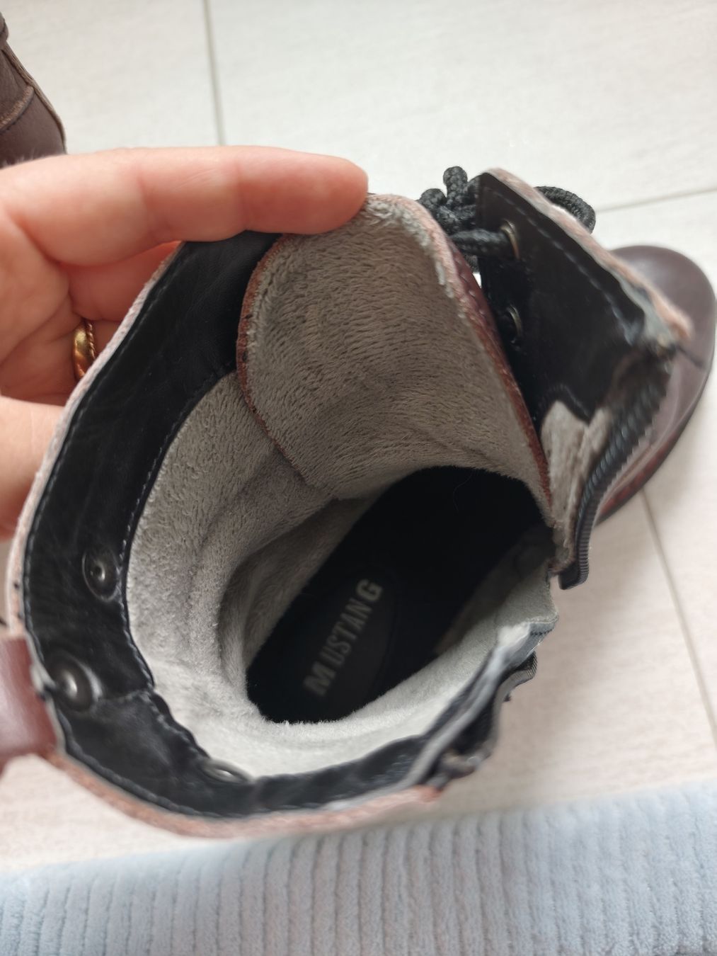 Mustang Scarpe da donna: Stiefeletten Mustang Leder – Usato da Bernhardzell venduto da rajuhe 3