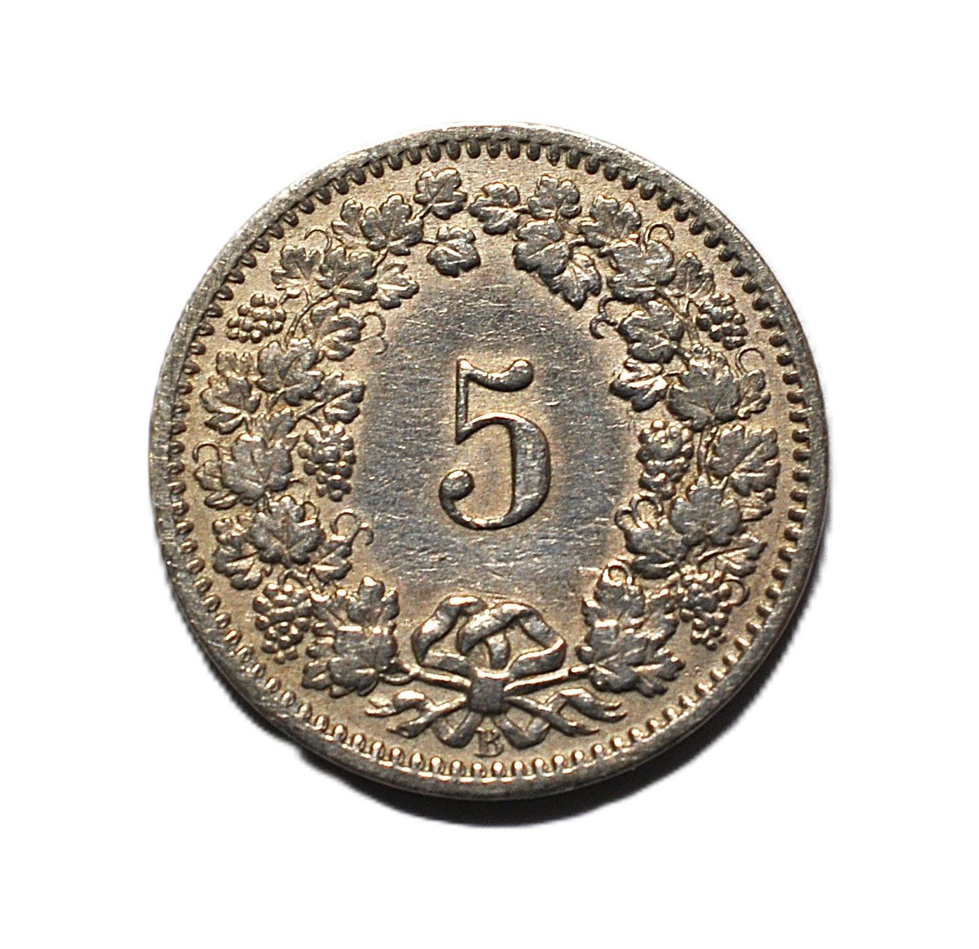 Tutti le monete: 5 Rappen von 1915 – Usato da Grabs venduto da Fadenquarz 1