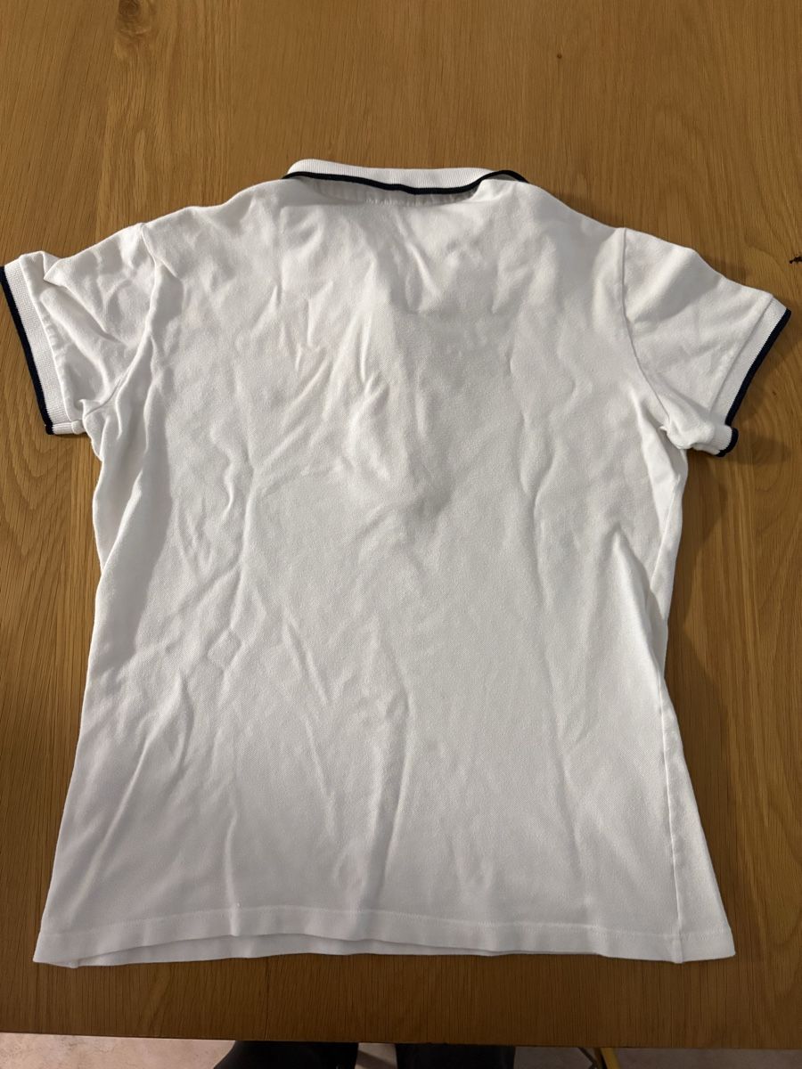 Fred Perry Magliette Polo: Polo Fred Perry bianca cotone elastan, usata, 48 cm – Difettoso da S. Antonino venduto da LIKA91 1