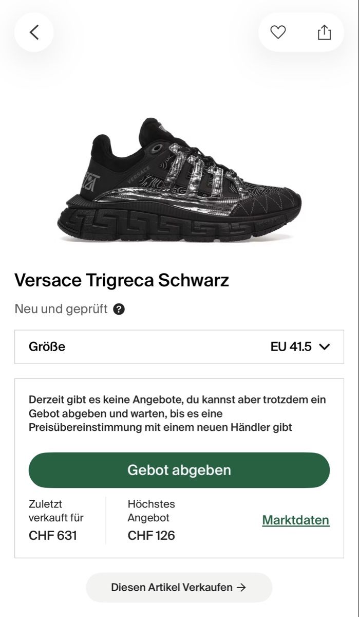 Versace Scarpe da uomo: Versace Trigreca Sneaker 41.5 – Usato da Haag (Rheintal) venduto da BNMC.store 6