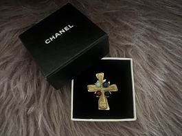 •CHANEL VINTAGE BROSCHE KREUZ ORIGINAL •