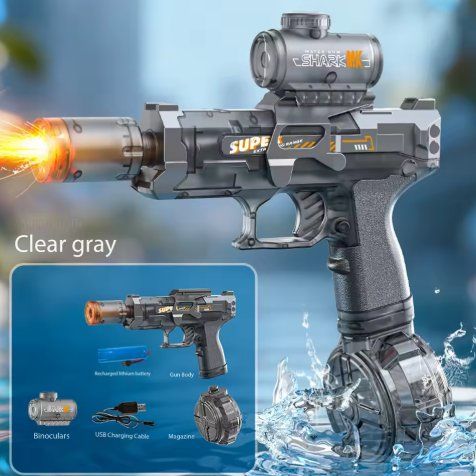 Jouets: Pistolet à eau électrique (gris) – Neuf (Voir description) à Biel/Bienne par clohub