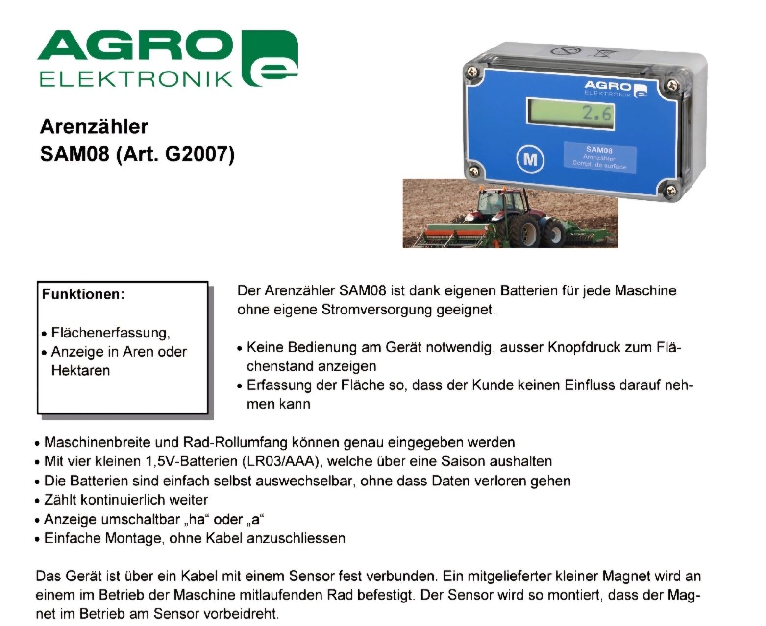 Altro per Ufficio & Commercio: Hektarzähler Neu – Nuovo e nell'imballaggio originale da Giswil venduto da Hans83 1