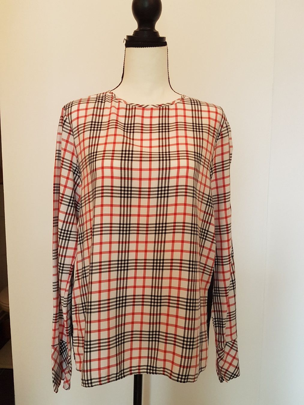 Blusen: Eterna Damenbluse Rot weiss kariert Gr. 34 – Gebraucht aus St.Gallen von Puppa
