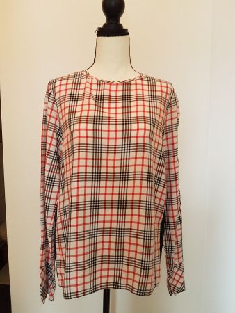 Eterna Damenbluse Rot weiss kariert Gr. 34