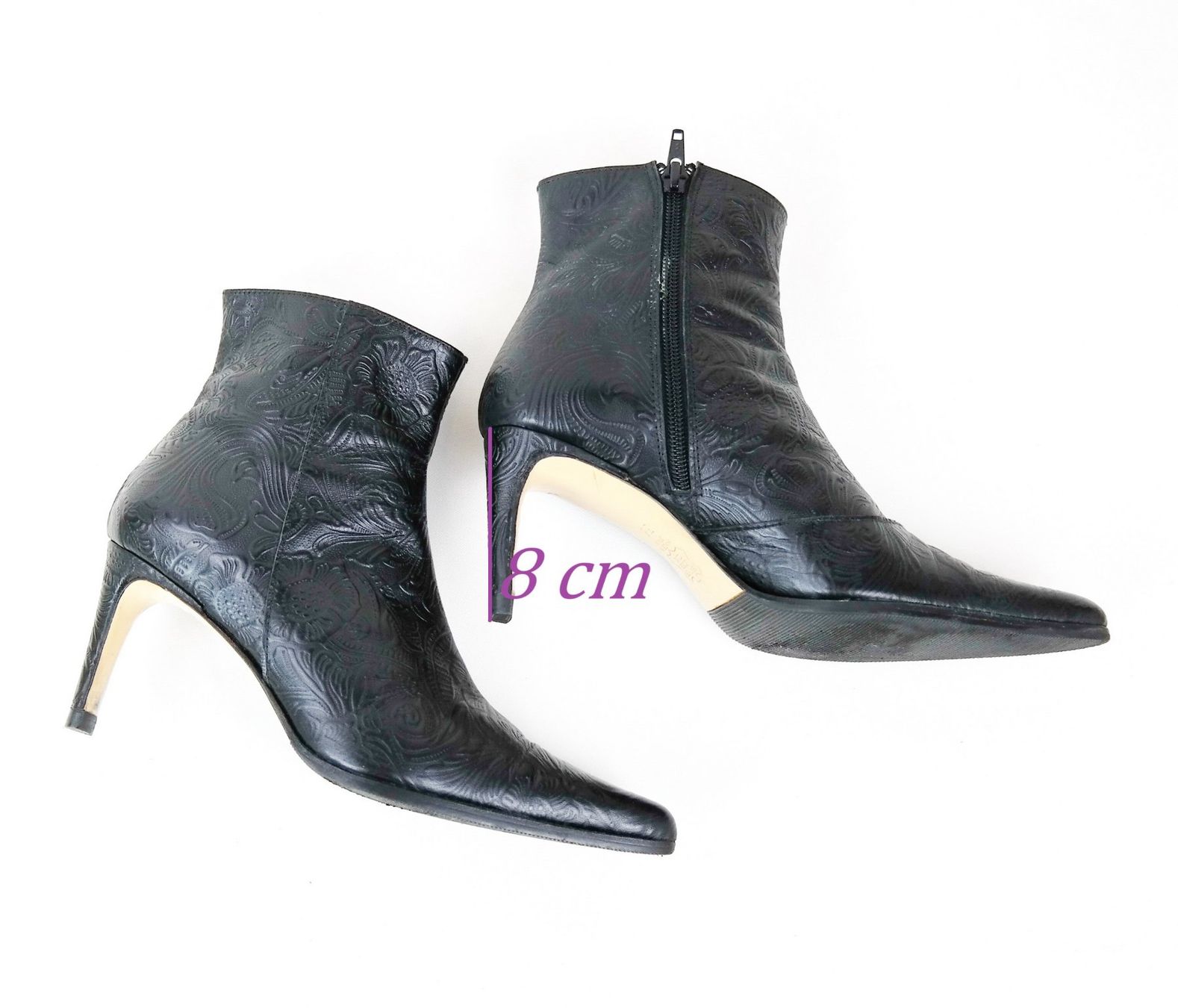 Scarpe da donna: Boston Stiefeletten Leder Pumps schwarz /Gr.36 – Usato da Wohlenschwil venduto da ABC-Vintage 9