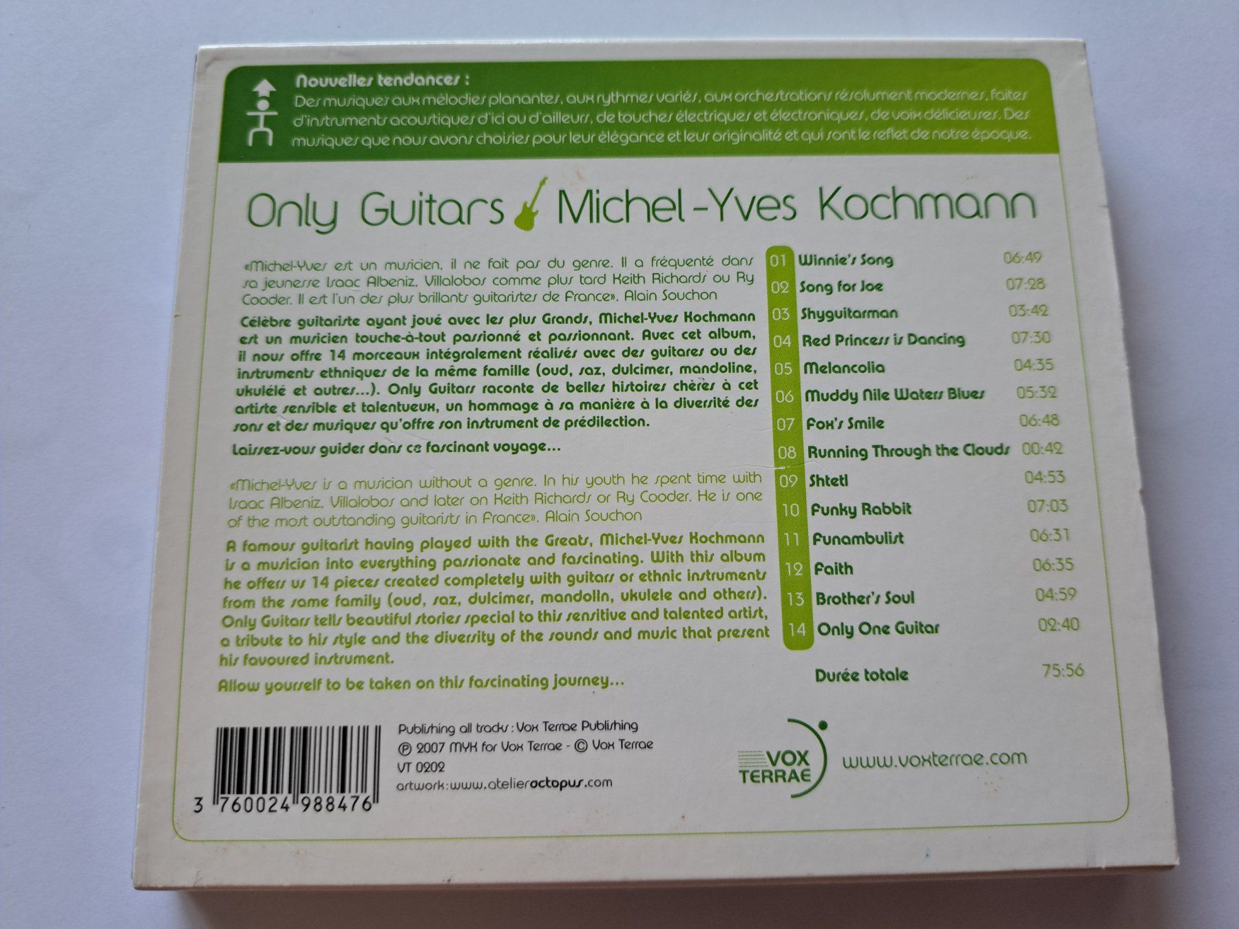 CDs: Cd Michel-Yves Kochmann - Only Guitars – Gebraucht aus Pully von bro_n52j 1