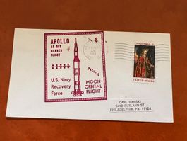 US Space Cover Apollo 8 Recovery Splash Down US Navy   (R53)