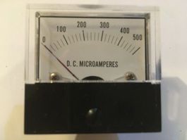 Drehspulinstrument 0-500 uA DC