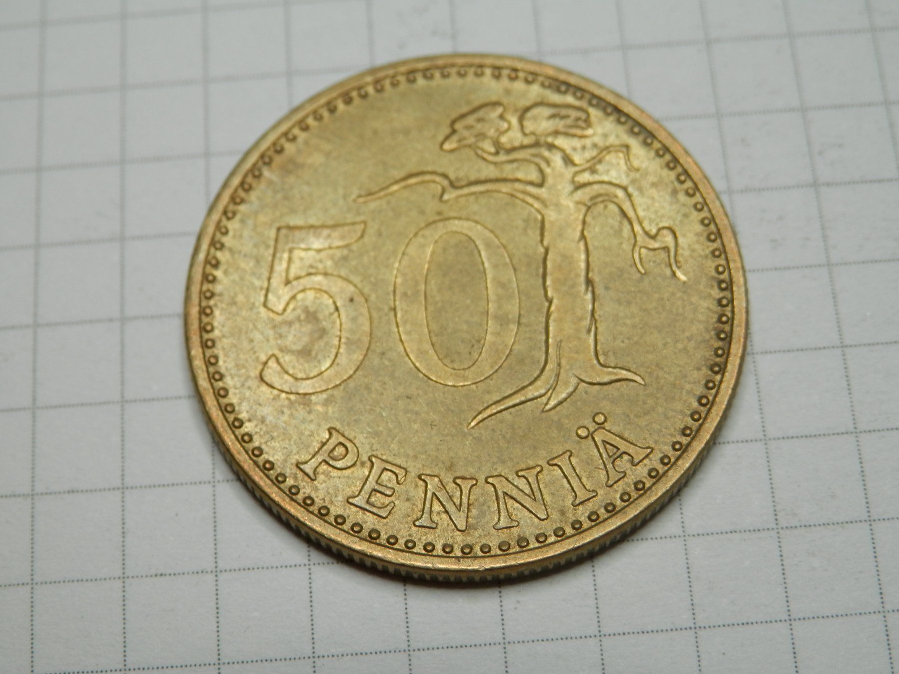 Alle Münzen: Finnland 50 Penny, 1974 – Gebraucht aus Weiach von weiach81 1