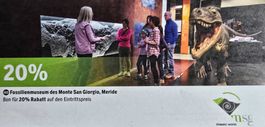 Bon 20% Rabatt Fossilienmuseum Meride bis 31.8.2026