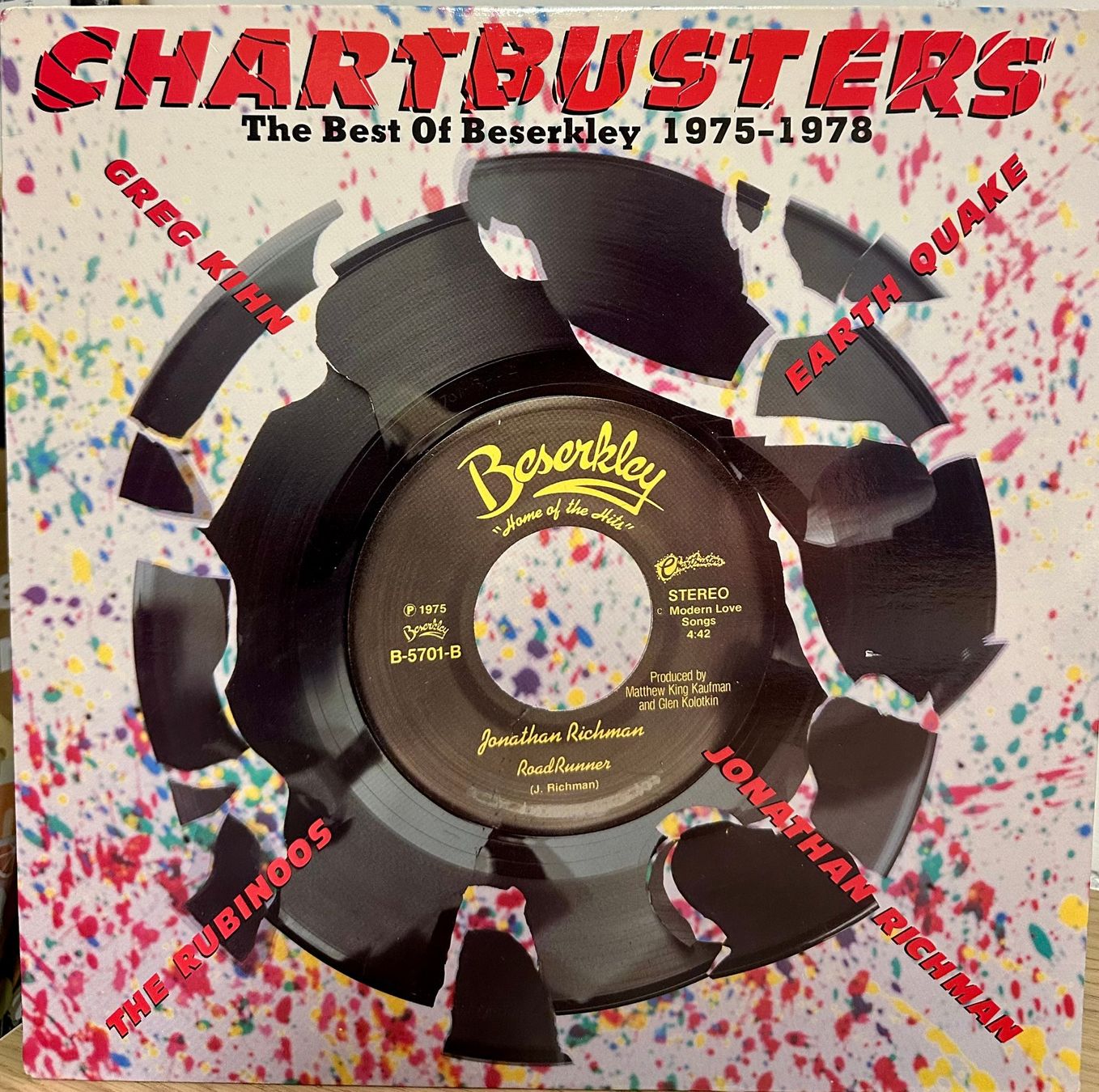 Vinyles: Various - Chartbusters Beserkley//LP: VG++; Sleeve: NM – D'occasion à Zürich par saltbee