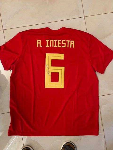 Autogramme: Maglia Spagna Iniesta Autografata  + COA – Neu (gemäss Beschreibung) aus S. Pietro von SORETOLO 1