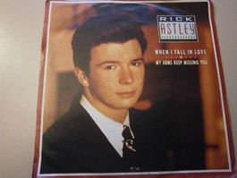 Vinyl-Single Rick Astley - When I Fall In Love