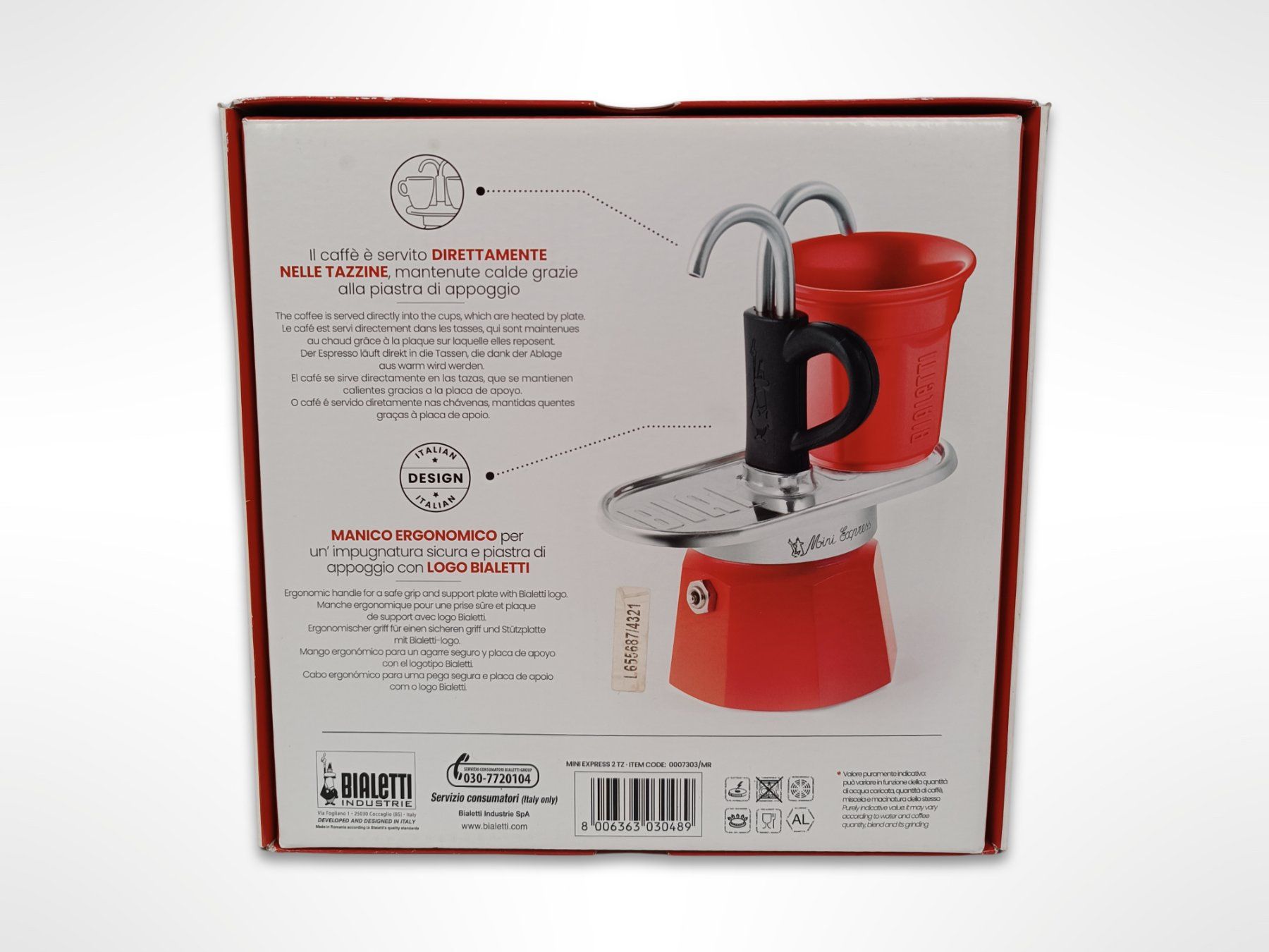 Macchine per caffè & Macchine per espresso: BIALETTI Set Mini Express 2 Tassen rot – Usato da Suhr venduto da Restwert_Suhr 5