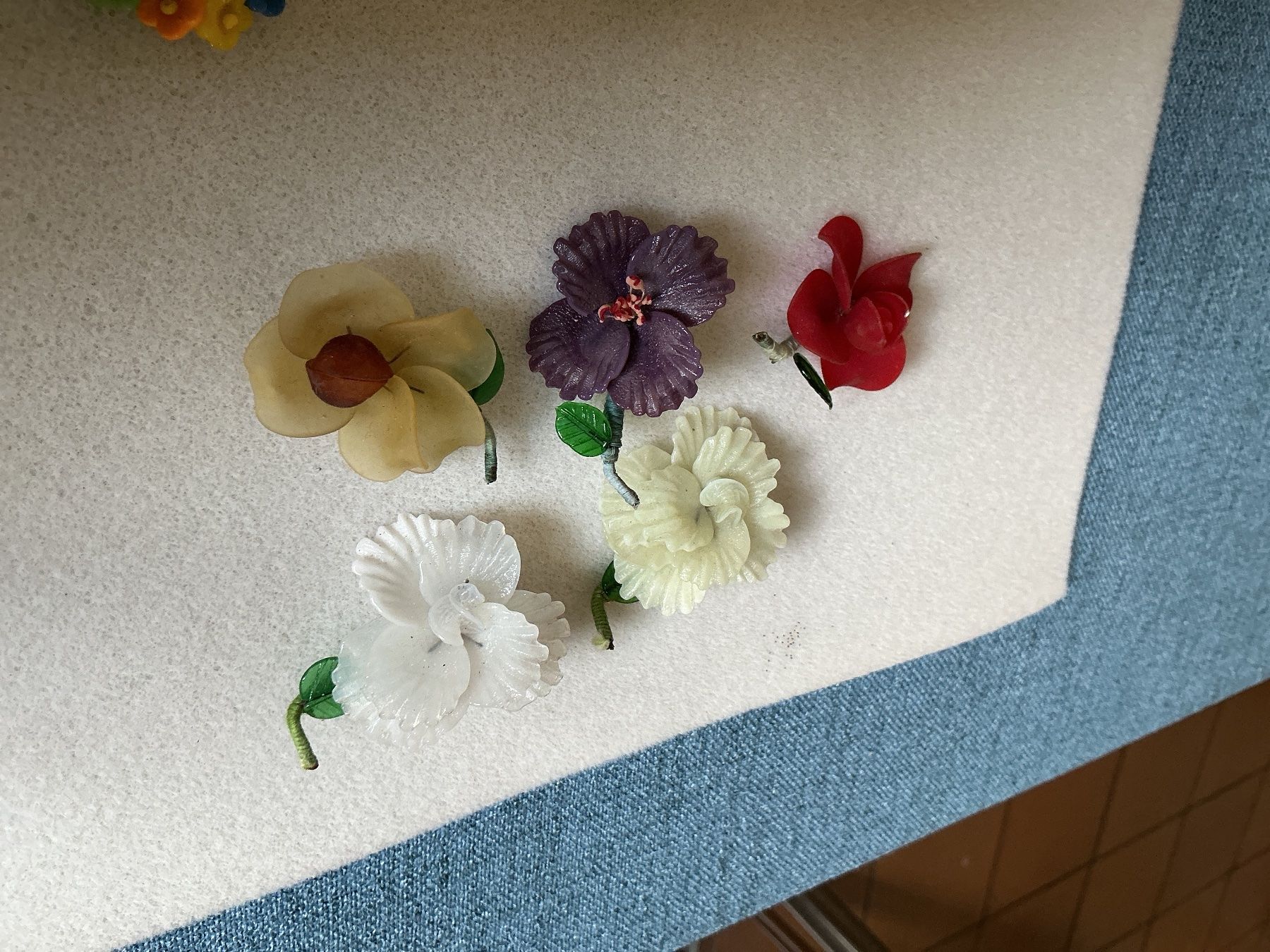 Gablonzer Spille & Fermagli: Gablonzer Broschen Blumen-Set – Usato da Wettingen venduto da Andres54 1