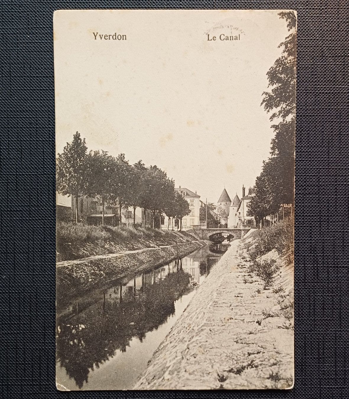 Cartoline postali: AK Le Canal YVERDON 1908 – Usato da Brittnau venduto da simionius