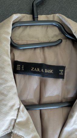Trench Zara Basic beige femme taille M, état neuf