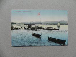 Karte Zürich ZH See Boot Vermietung 1906