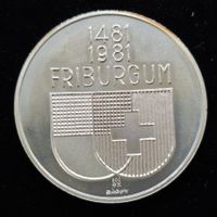 500 Jahre Freiburg i.Ü Medaille 900/1000 Silber