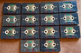 14 Audio Kassetten Sony UX-S 60/90, Diverse,  Gebraucht
