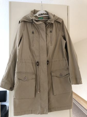 Lässiger Parka/Mantel BENETTON beige Gr.38
