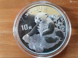 China Panda Silber 1998, 1 Unze