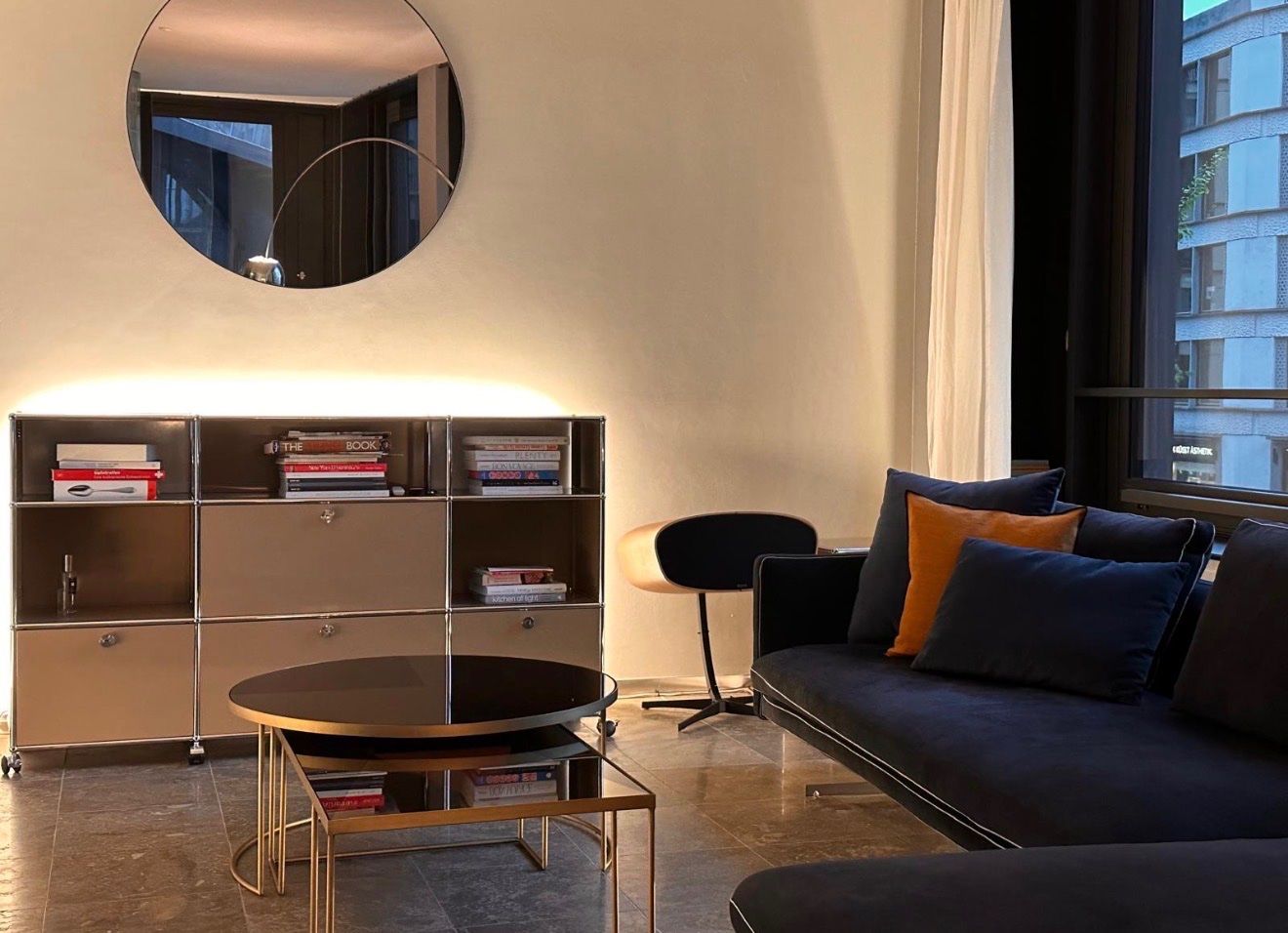 Divani: Premium Design Ecksofa Arketipo Moss – dunkelblau & elegant – Usato da Dietlikon venduto da schnapper 1