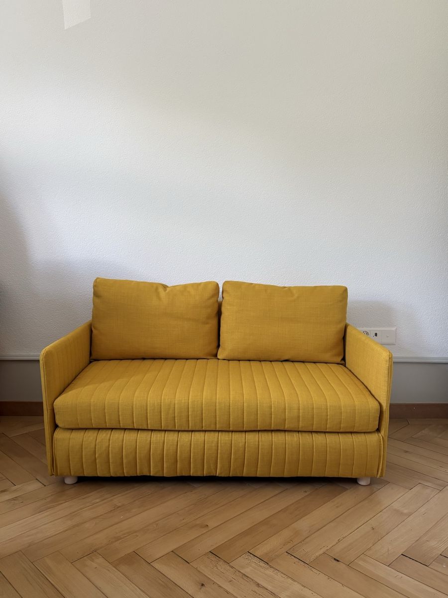 Bettsofa gelb Fridhult Ikea 2er-Schlafsofa (Neu (gemäss Beschreibung)) in Solothurn für CHF 6 – nur Abholung auf Ricardo kaufen