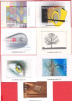 2001-2007 Vignetten 7 Stück aus den Post Jahresbüchern