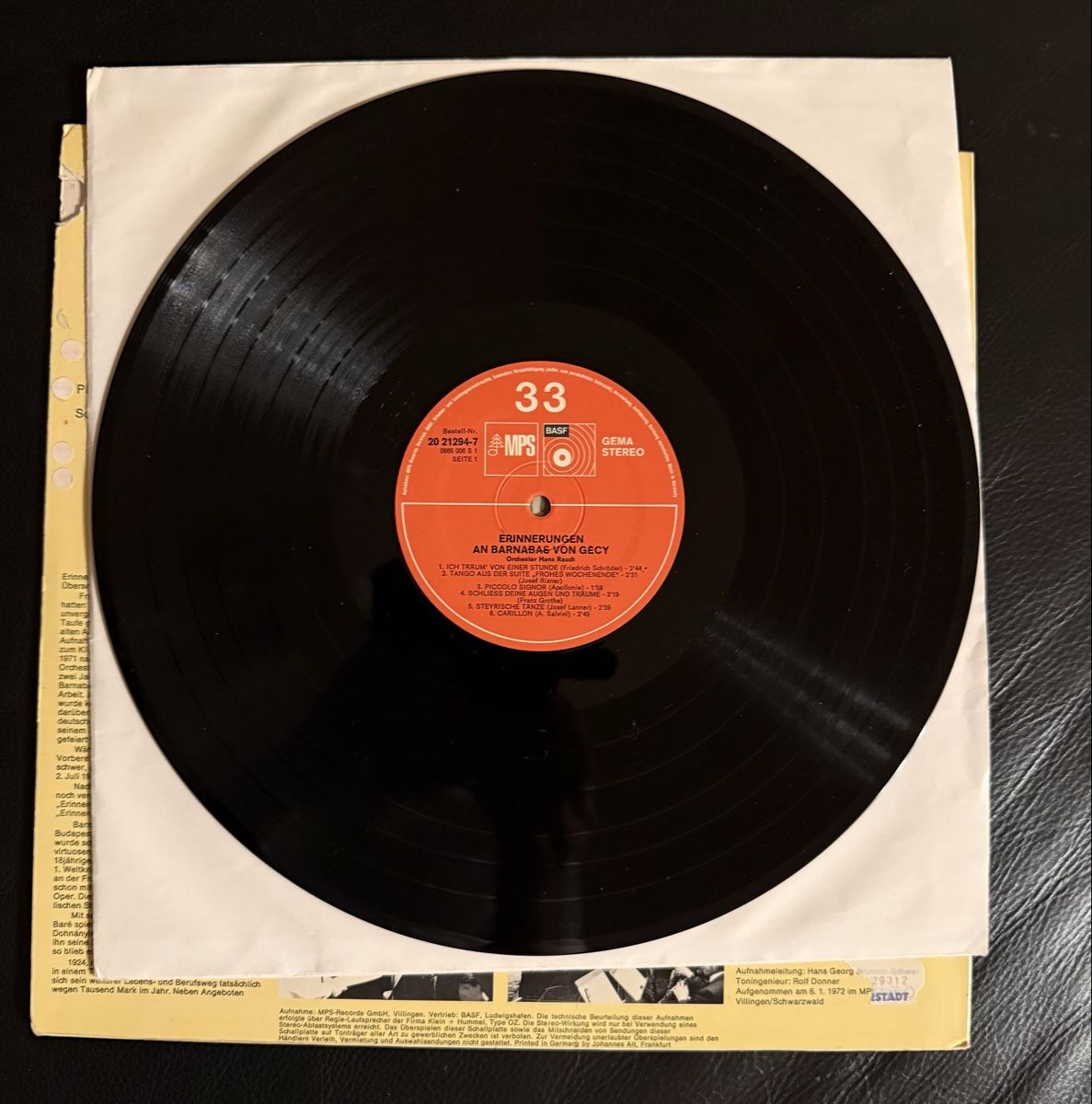 Schallplatten: Barnabas von Géczy - Schallplatte LP – Gebraucht aus Goldach von Messerguru 3