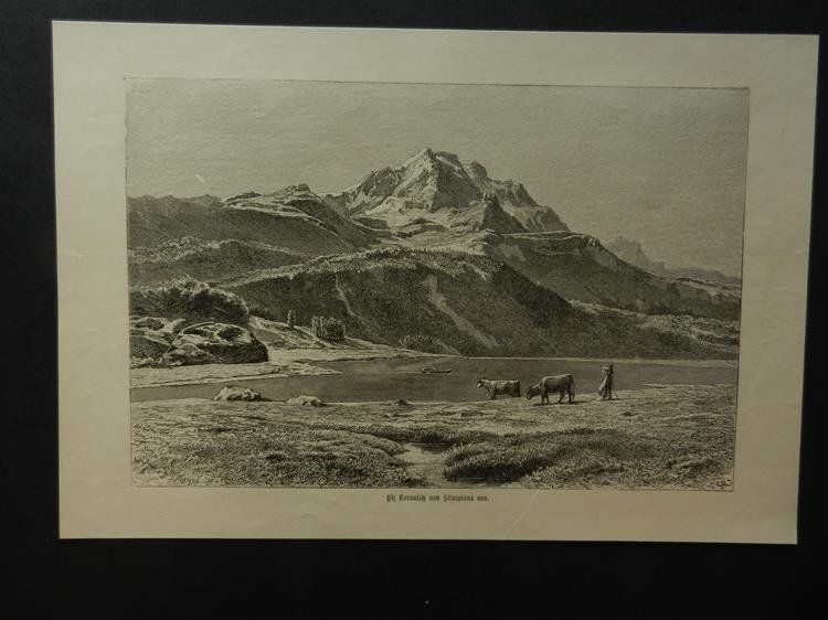 Gravures: Piz Corvatsch Silvaplana – D'occasion à Risch par Rischli15
