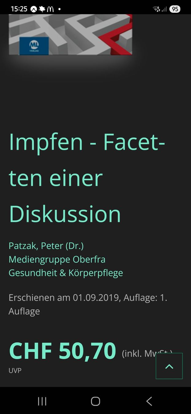 Libri: Impfen Facetten einer Diskussion – Nuovo e nell'imballaggio originale da Dintikon venduto da bikeblume 2