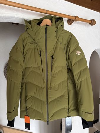 Descente Swiss Daunenjacke, Olivgrün, Grösse 50
