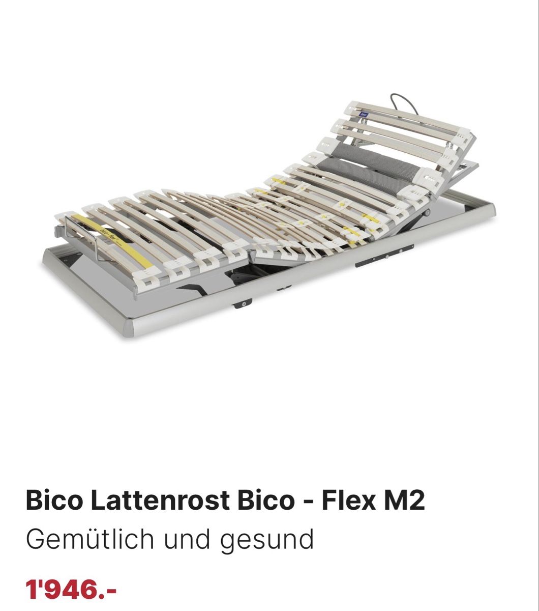 Bico Reti a doghe: 2× bico-flex M2 Lattenrost 90 × 200 cm – Usato da Triesen venduto da cuoresportivo90